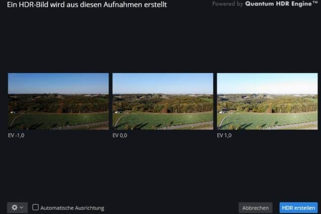 Aurora HDR Software für Drohnen